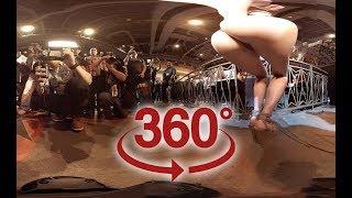 360 video VR Girl dances for photographers  Video for Oculus quest
