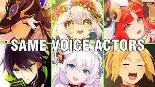 Genshin Impact All Sumeru Characters Japanese Dub Voice Actors Seiyuu Same Anime Characters