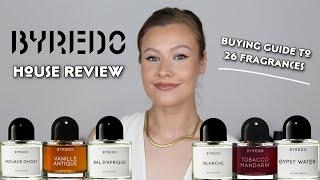 Byredo House Review  Byredo Buying Guide  26 Fragrances what are the BEST??