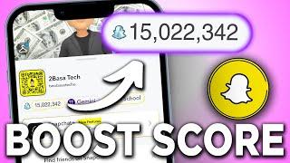 How to Boost Snapchat Score FAST 2024  Snapchat Score Hack - EASIEST METHOD