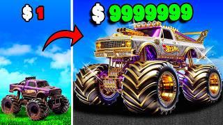 $1 to $1000000 Hot Wheels Monster Truck in GTA 5 RP