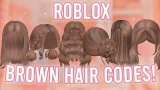 Aesthetic BROWN HAIR CODES *WITH CODES + LINKS*  ROBLOX BLOXBURG BERRY AVENUE