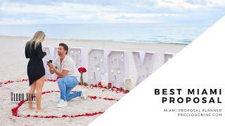 Best Miami Beach Proposal Ideas.  Top Miami proposal planner.  Beach proposal in Miami.