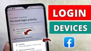 How to Check My Facebook Login Device - Full Guide  Who use my Facebook Account 2024