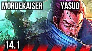 MORDEKAISER vs YASUO TOP  10 solo kills 400+ games  BR Challenger  14.1