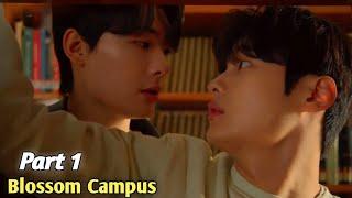 Blossom  Campus Part 1 Explain In Hindi  High school Korean BL Series Explain Traingle Love Story