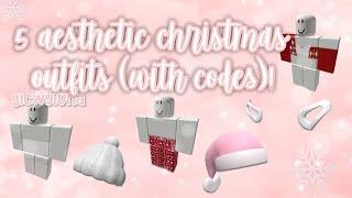 5 aesthetic christmas outfits w codes roblox bloxburg