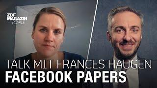 Facebook Whistleblowerin Frances Haugen im Talk über die Facebook Papers  ZDF Magazin Royale