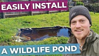 How to Install a Pond bring Wildlife to the Garden - DIY Preformed Pond Complete Build