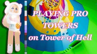 Playing Pro Towers on Tower of Hell Roblox Cute Cookie Gaming