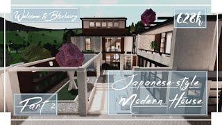 Japanese-Style Modern House Speedbuild Part 25 - Roblox - Welcome to Bloxburg