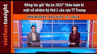 Vietface Tonight  Đồng tác giả “dự án 2025” thảo luận bí mật về nhiệm kỳ thứ 2 của cựu TT Trump