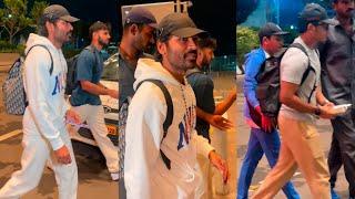 Dhanush with His Sons at Mumbai Airport Early Morning  Filmyfocus.com