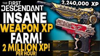 The First Descendant - FASTEST WEAPON XP FARM 2 Million XP an HOUR - The Best Weapon XP FARM