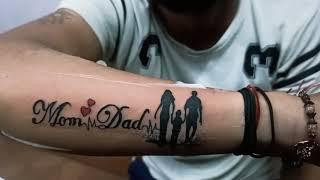 my new tattoo Mom ️ Dad ️ Love u mom dad 