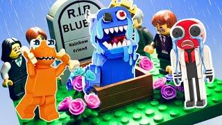 R.I.P BLUE What If Rainbow Friend Got His Life Back? Lego Horror Movies Compilation  Brick Rising