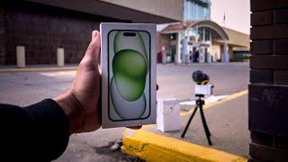 green iphone 15 128gb come shop with me + chill unboxing 