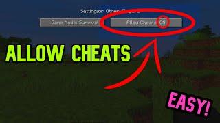 How To Allow Cheats AFTER You Create a World in Minecraft Java