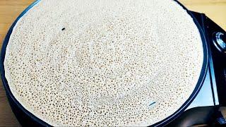 Ho to prepare Injera recipe የጤፍ እንጀራ ከበቆሎ ዱቀት ጋራ