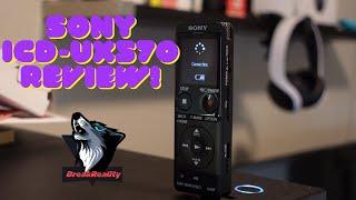 Sony ICD-UX570 Digital Voice Recorder Unboxing and Review