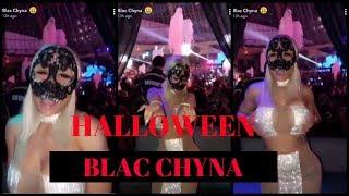 Blac Chyna Halloween makeup and Costume  snapchat story 2017