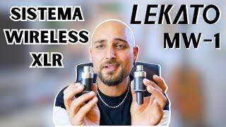 Sistema WIRELESS XLR LEKATO MW-1 microfono senza fili per cantare in libertà