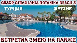 ТУРЦИЯ ФЕТХИЕ.ОБЗОР ОТЕЛЯ LYKIA BOTANIKA BEACH FUN CLUB 5️Ликия БотаникаВСТРЕТИЛ ЗМЕЮ НА ПЛЯЖЕ