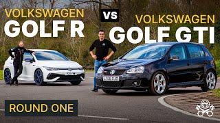 VW Golf R Mk8 vs our Golf GTI Mk5 - ROUND 1  PH Project Car Pt.2