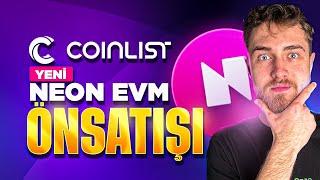 Coinlist Ön Satış NEON TOKEN l PARA KAZANMA VAKTİ