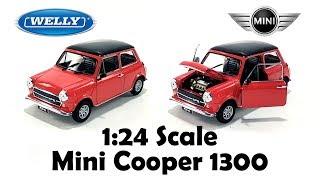 Unboxing - Mini Cooper 1300 Red Welly NEX 124 Scale Diecast Model Car Toy