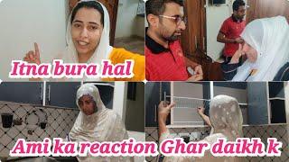 Ami ka reaction  Ghar neat and clean Kiya  Alishba Amir daily Vlog
