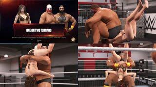 リョナ Ryona WWE 2K24 Hitomi vs Sebastian Zangief 1 vs 2 Handicap Tornado Match