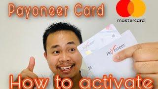 How To Activate Your Payoneer Prepaid MasterCard