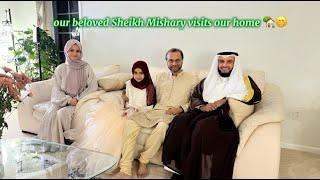 A Blessed Evening w Shaykh Mishary Alafasy  Maryam & Fatima invited their Inspiration @ their Home