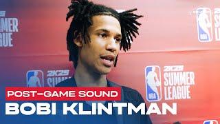 Bobi Klintman Speaks With Media After Summer League Debut