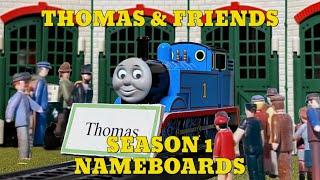 Thomas and Friends Season 1 Nameboards - 2022 DanThe25Man