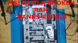 How to FIX Broken Ram slots on a Mainboard MSI Z170A Titanium Repair
