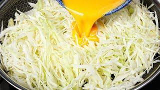 Cabbage with eggs tastes better than meat Simple quick and very delicious dinner recipe