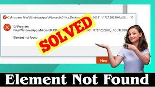 SOLVED How to Fix Element Not Found Error 100% Working