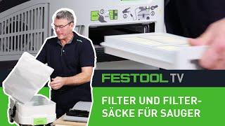 Der richtige Filter und Filtersack für deinen Sauger Festool TV Folge 285