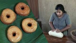 Super Soft Sugar Donut Recipe  Making Glazed Donuts in village style