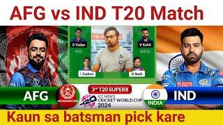 AFG vs IND PredictionAFG vs IND  TeamAfghanistan vs India World Cup Match