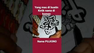 Nama kamu pujiono..?  #kaligrafi #vignette #art