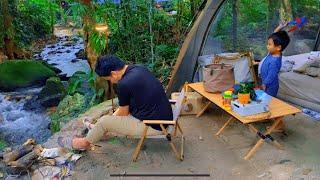 Moonkissed by the river   camping sebelum puasa  malaysia camping  #asmr  #camping #nature