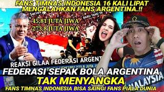 AFA KAGET‼️ FANS TIMNAS INDONESIA MENCAPAI 278++ JUTA JIWAKALAHKAN FANS PIALA DUNIA  REACTION