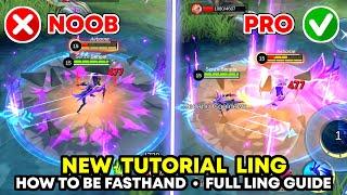 TUTORIAL LING 2024  AUTO PRE AIM EASY TAKE ALL SWORD & FULL LING GUIDELing MLBB