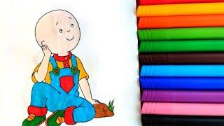 boyama videolarıçiftlik çalışmak isteyen sevimli Caillou boyuyoruz #gazanya Caillou boyamacoloring