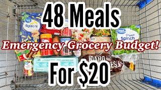 48 MEALS FOR $20  Quick & EASY Cheap Meal Ideas  Emergency Grocery Budget Shopping  Julia Pacheco