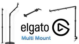 Elgato Multi Mount x Solid Arm x Flex Arm Kit x Weighted Base - ASMR Unboxing - How To Instal