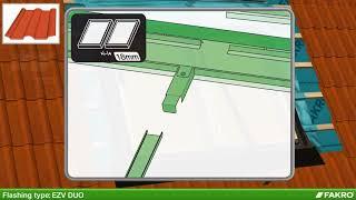 FAKRO - Відео-інструкція монтажу ущільнюючого коміра FAKRO EZV DUO